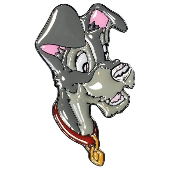 Lady Tramp Dog Lapel Pin Mutt Collar Brooch Pin Accessories Jewelry Badge - Picture 1 of 6